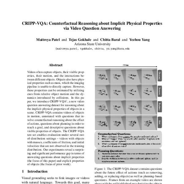 Cripp Vqa Counterfactual Reasoning About Implicit Physical Properties