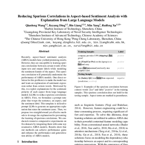 Reducing Spurious Correlations In Aspect Based Sentiment Analysis With