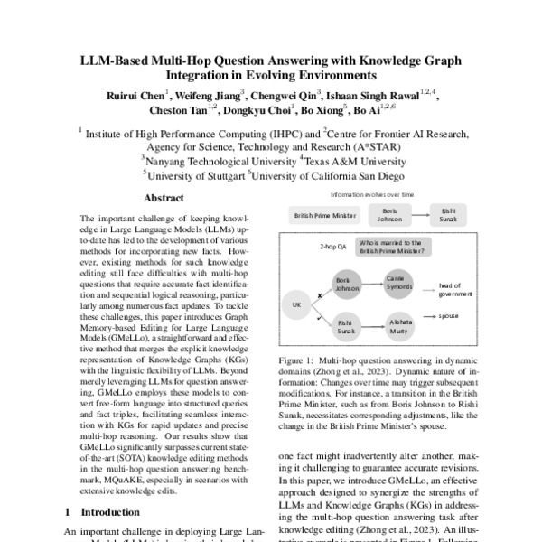 Llm Based Multi Hop Question Answering With Knowledge Graph Integration