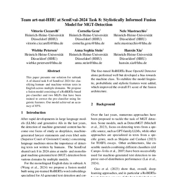 Team Art Nat Hhu At Semeval Task Stylistically Informed Fusion