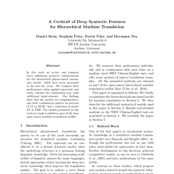 A Cocktail of Deep Syntactic Features for Hierarchical Machine ...