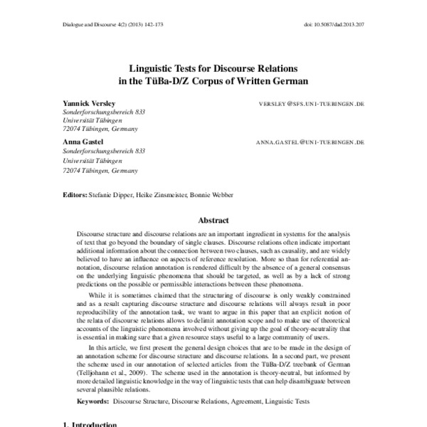 A corpus of science journalism for analyzing writing quality - ACL ...