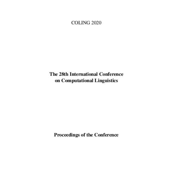 Proceedings of the 28th International Conference on Computational