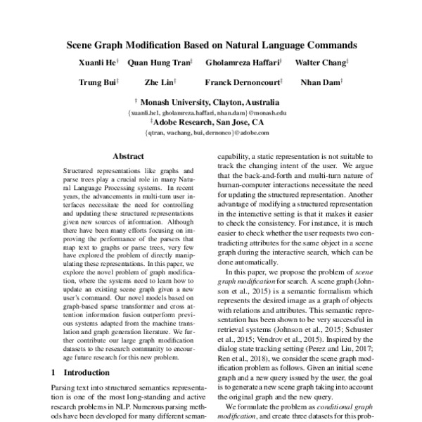 Scene Graph Modification Based on Natural Language Commands - ACL Anthology