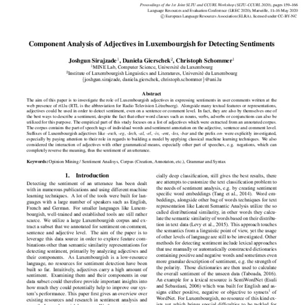 Component Analysis of Adjectives in Luxembourgish for Detecting ...
