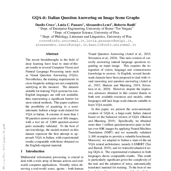 GQA-it: Italian Question Answering on Image Scene Graphs - ACL Anthology