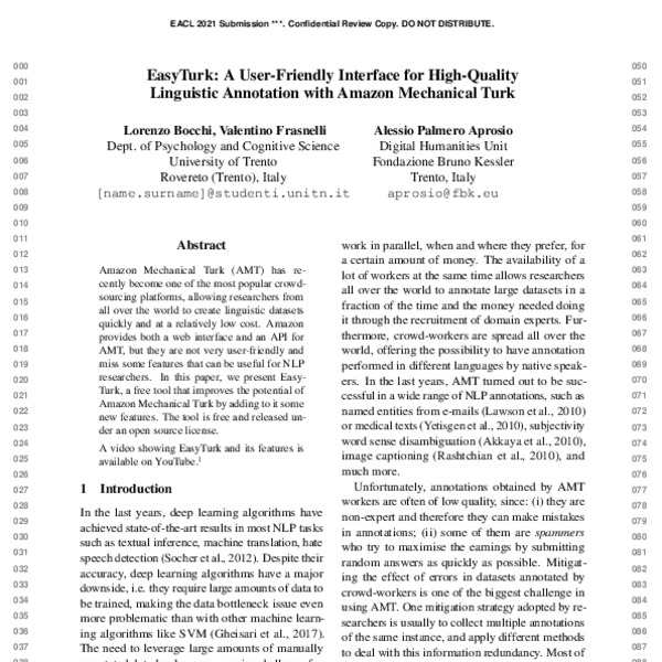 EasyTurk A UserFriendly Interface for HighQuality Linguistic