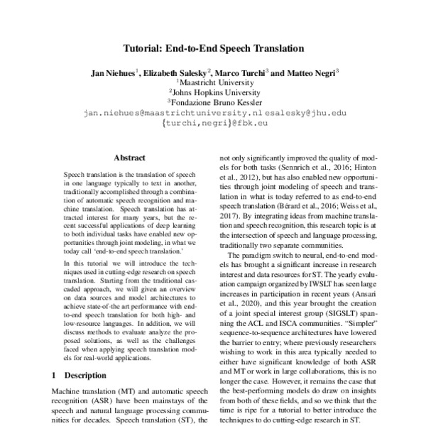 tutorial-end-to-end-speech-translation-acl-anthology