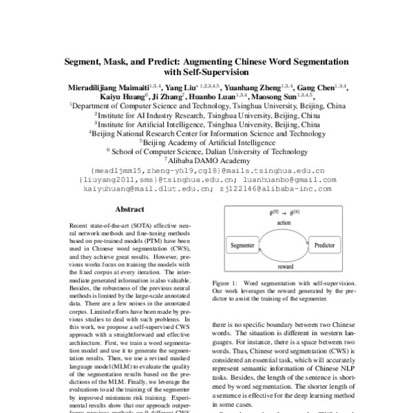 Segment, Mask, and Predict: Augmenting Chinese Word Segmentation with ...