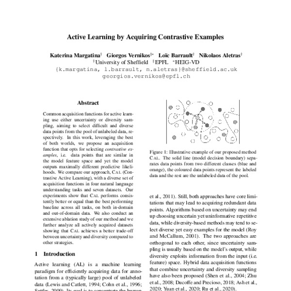 Active Learning by Acquiring Contrastive Examples - ACL Anthology