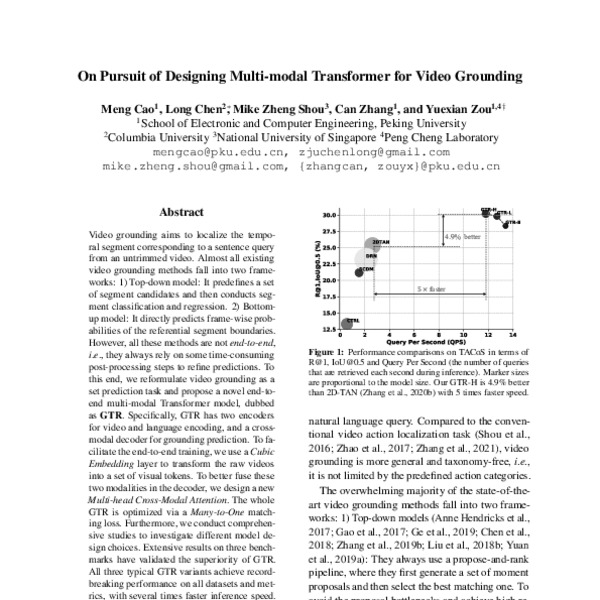 On Pursuit of Designing Multi-modal Transformer for Video Grounding ...