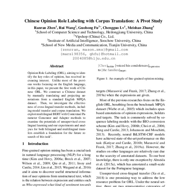 Chinese Opinion Role Labeling with Corpus Translation: A Pivot Study ...