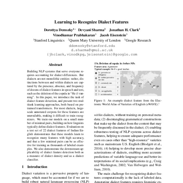 Dialects Identification of Armenian Language - ACL Anthology