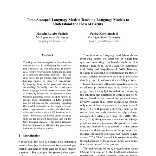 Time-Stamped Language Model: Teaching Language Models to Understand The ...