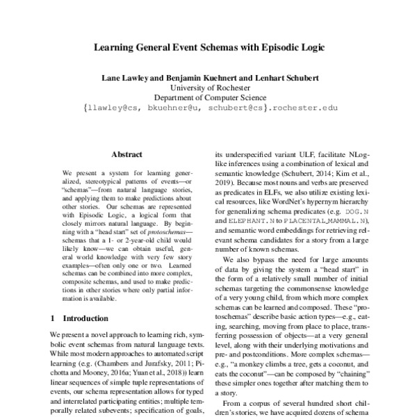 Learning General Event Schemas with Episodic Logic - ACL Anthology