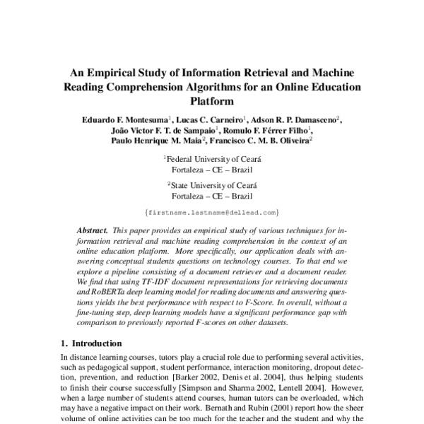 An Empirical Study of Information Retrieval and Machine Reading ...