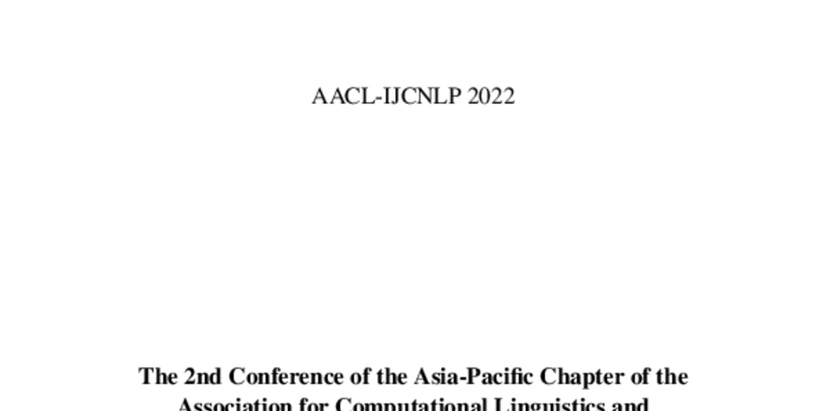 Proceedings Of The 2nd Conference Of The Asia-Pacific Chapter Of The ...