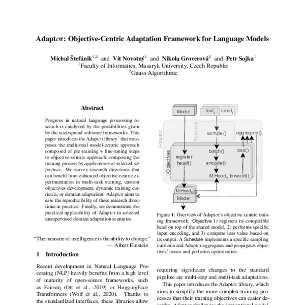 Adaptor: Objective-Centric Adaptation Framework for Language Models ...