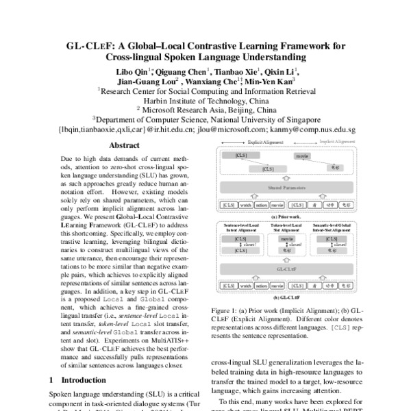 GL-CLeF: A Global–Local Contrastive Learning Framework for Cross ...