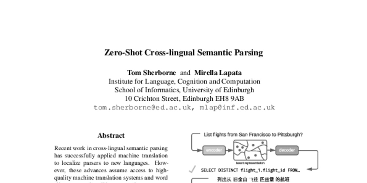 Zero-Shot Cross-lingual Semantic Parsing - ACL Anthology