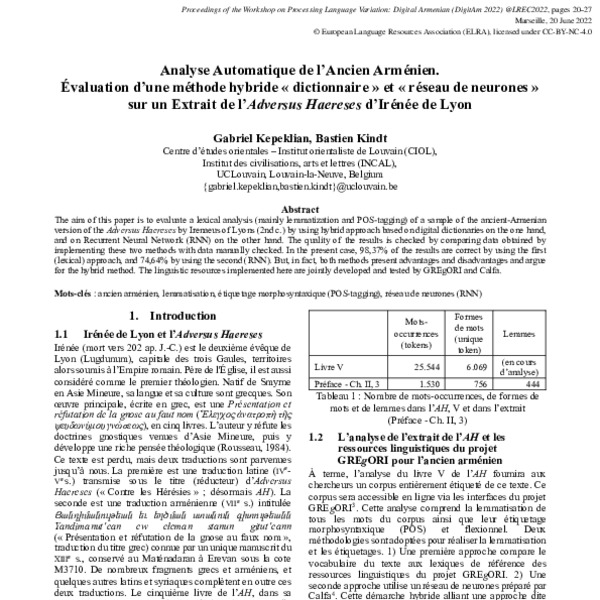 Dialects Identification of Armenian Language - ACL Anthology