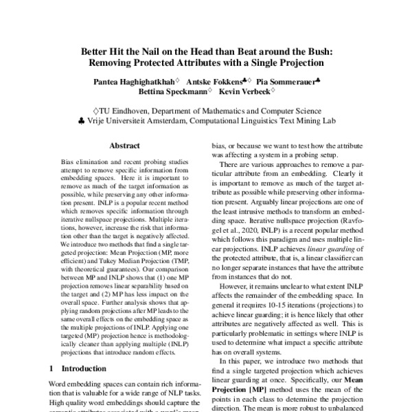 Better Hit the Nail on the Head than Beat around the Bush Removing