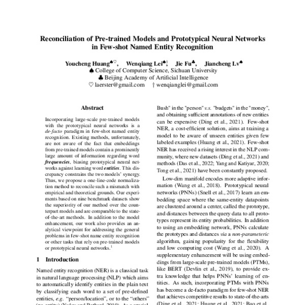 Reconciliation of Pretrained Models and Prototypical Neural Networks