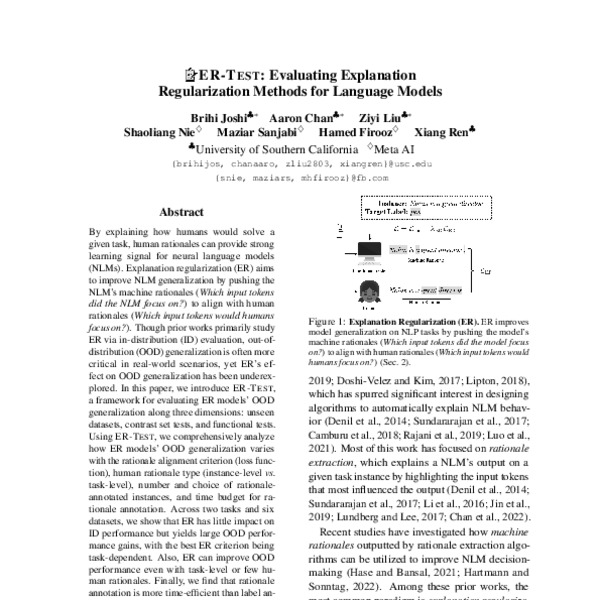 ER-Test: Evaluating Explanation Regularization Methods for