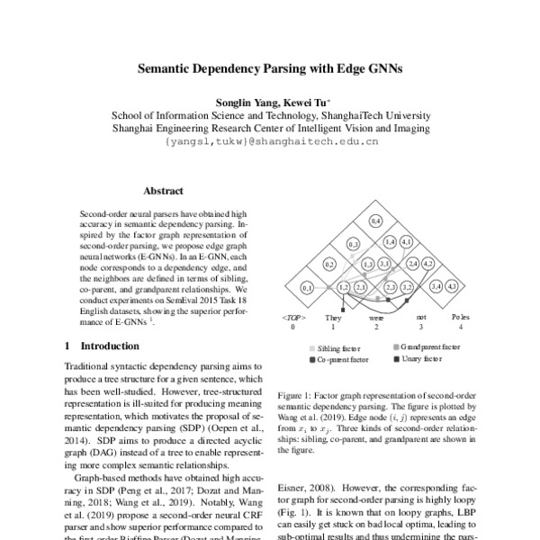 Semantic Dependency Parsing with Edge GNNs ACL Anthology