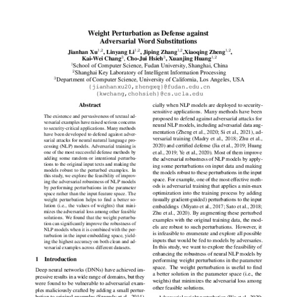 weight-perturbation-as-defense-against-adversarial-word-substitutions