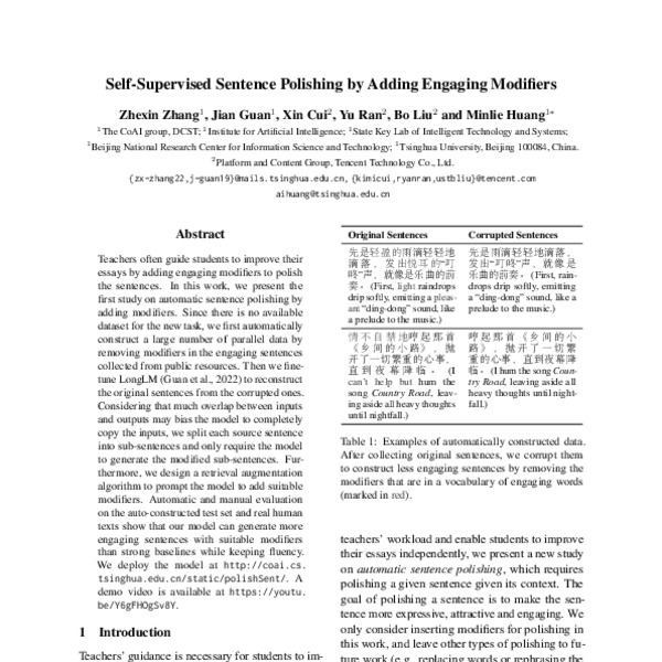 SelfSupervised Sentence Polishing by Adding Engaging Modifiers ACL