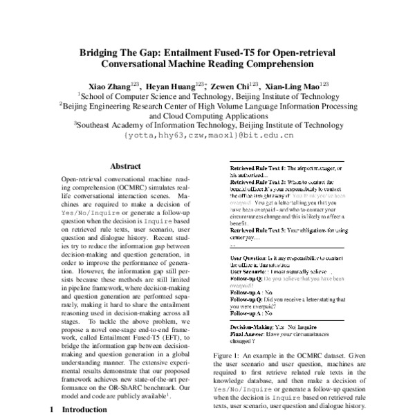 Bridging The Gap: Entailment Fused-T5 for Open-retrieval Conversational ...