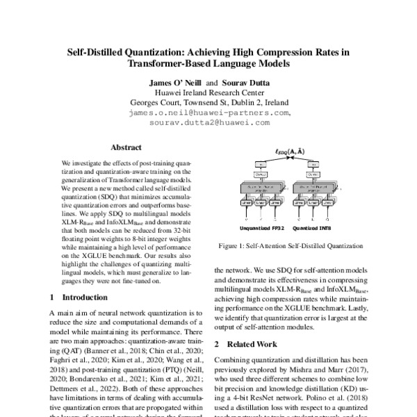 Self-Distilled Quantization: Achieving High Compression Rates in ...