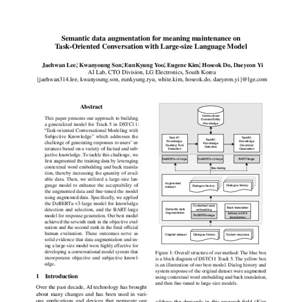 Semantic data augmentation for meaning maintenance on Task-Oriented ...