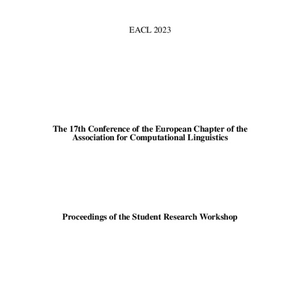 Proceedings of the 17th Conference of the European Chapter of the