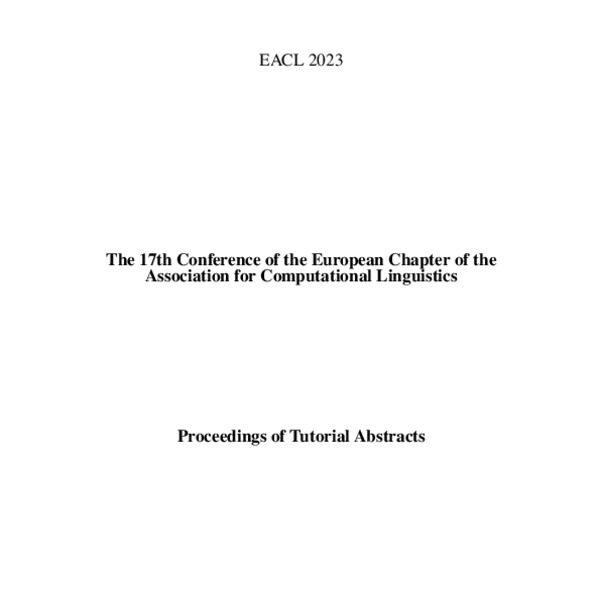 Proceedings of the 17th Conference of the European Chapter of the