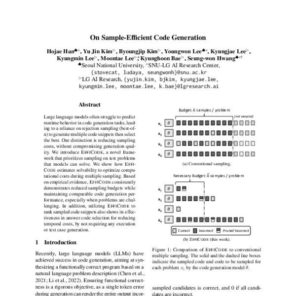 On SampleEfficient Code Generation ACL Anthology