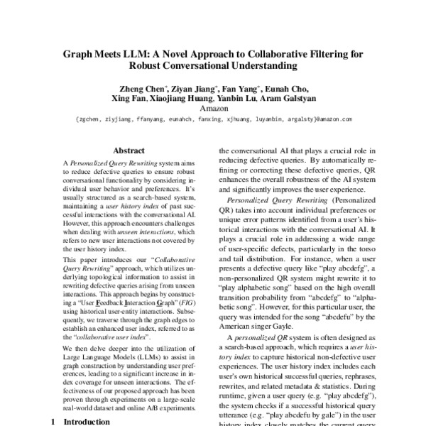 Graph Meets LLM: A Novel Approach to Collaborative Filtering for Robust ...