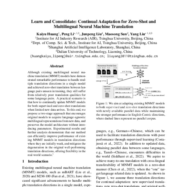 Learn and Consolidate: Continual Adaptation for Zero-Shot and ...