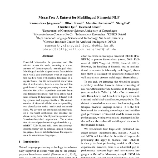 MultiFin A Dataset For Multilingual Financial NLP ACL Anthology   2023.findings Eacl.66 