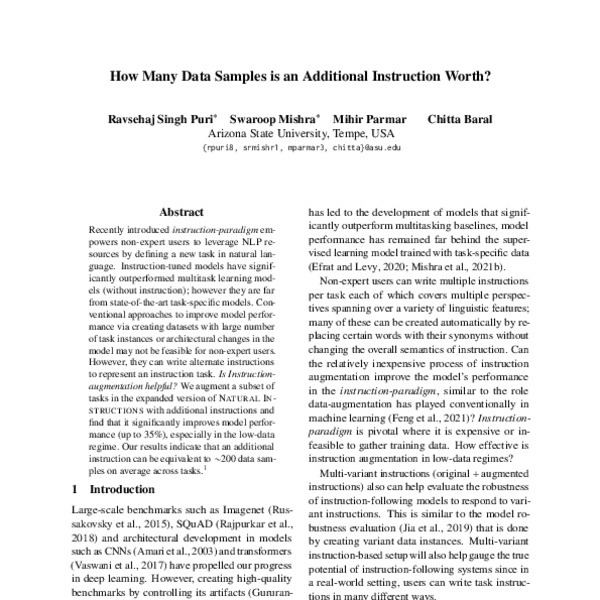 How Many Data Samples is an Additional Instruction Worth? - ACL Anthology