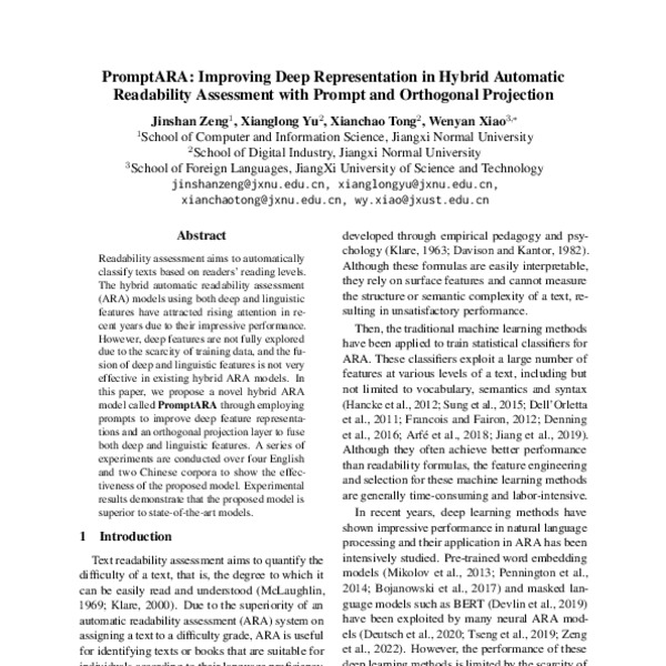 PromptARA Improving Deep Representation in Hybrid Automatic