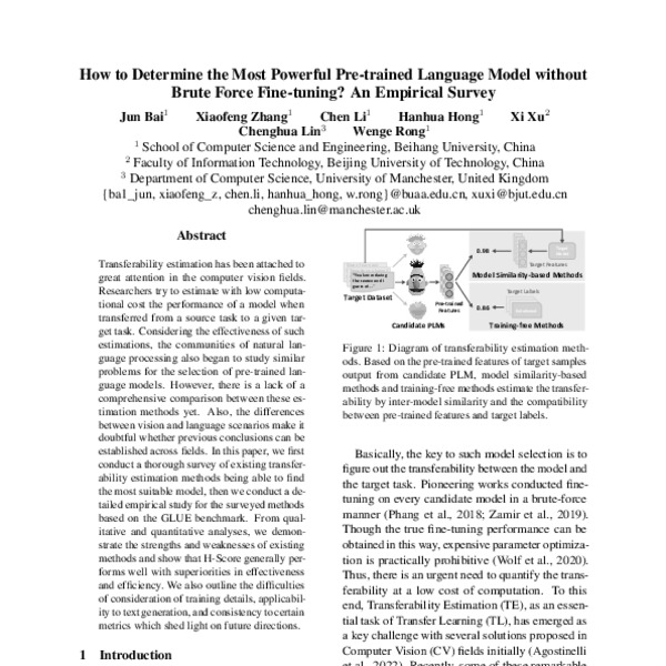 how-to-determine-the-most-powerful-pre-trained-language-model-without