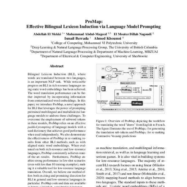 ProMap: Effective Bilingual Lexicon Induction via Language Model ...