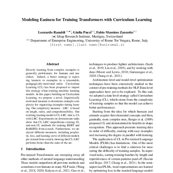 Modeling Easiness for Training Transformers with Curriculum Learning ...