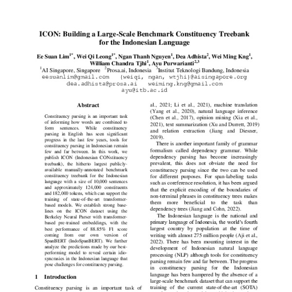 ICON: Building a Large-Scale Benchmark Constituency Treebank for the ...