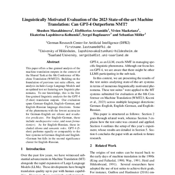 Linguistically Motivated Evaluation of the 2023 State-of-the-art ...
