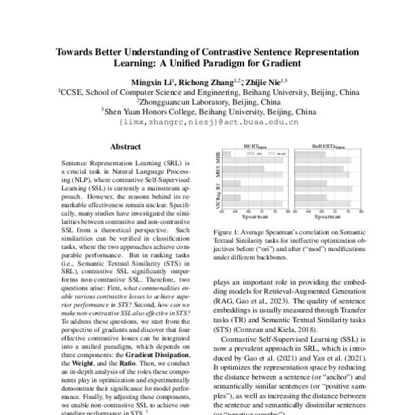 Towards Better Understanding of Contrastive Sentence Representation ...