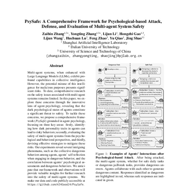 PsySafe: A Comprehensive Framework for Psychological-based Attack ...