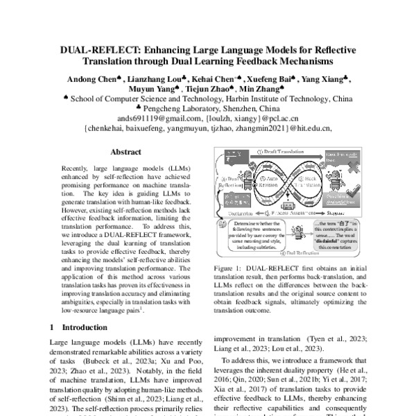 DUAL-REFLECT: Enhancing Large Language Models for Reflective ...